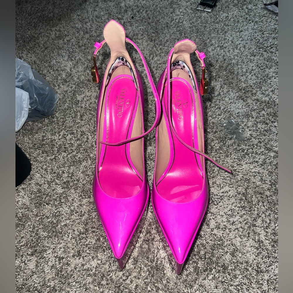 Valentino pumps size 38.5 pink worn once - Picture 5 of 6